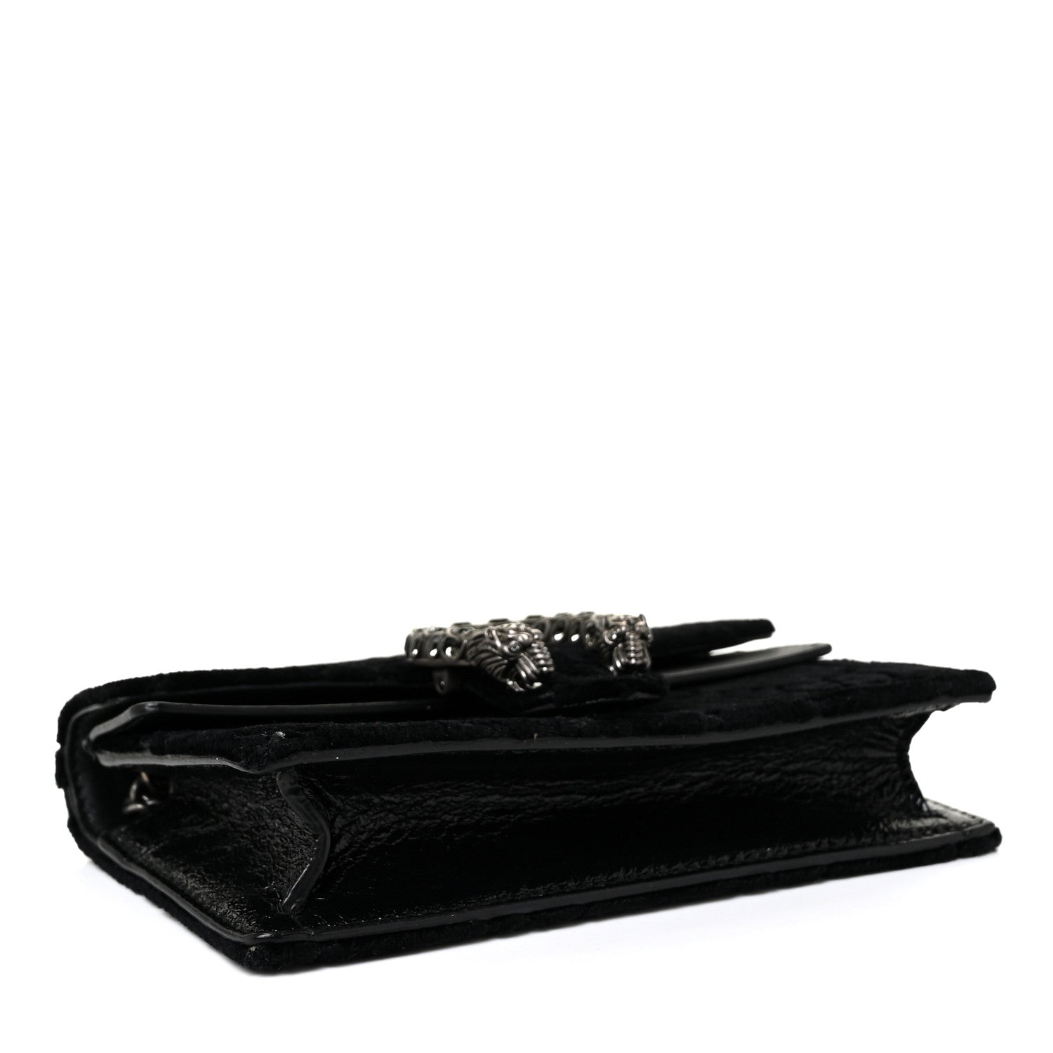 Gucci Velvet GG Monogram Super Mini Dionysus Shoulder Bag Black 4 of 8