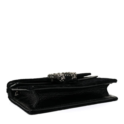 Gucci Velvet GG Monogram Super Mini Dionysus Shoulder Bag Black 4 of 8
