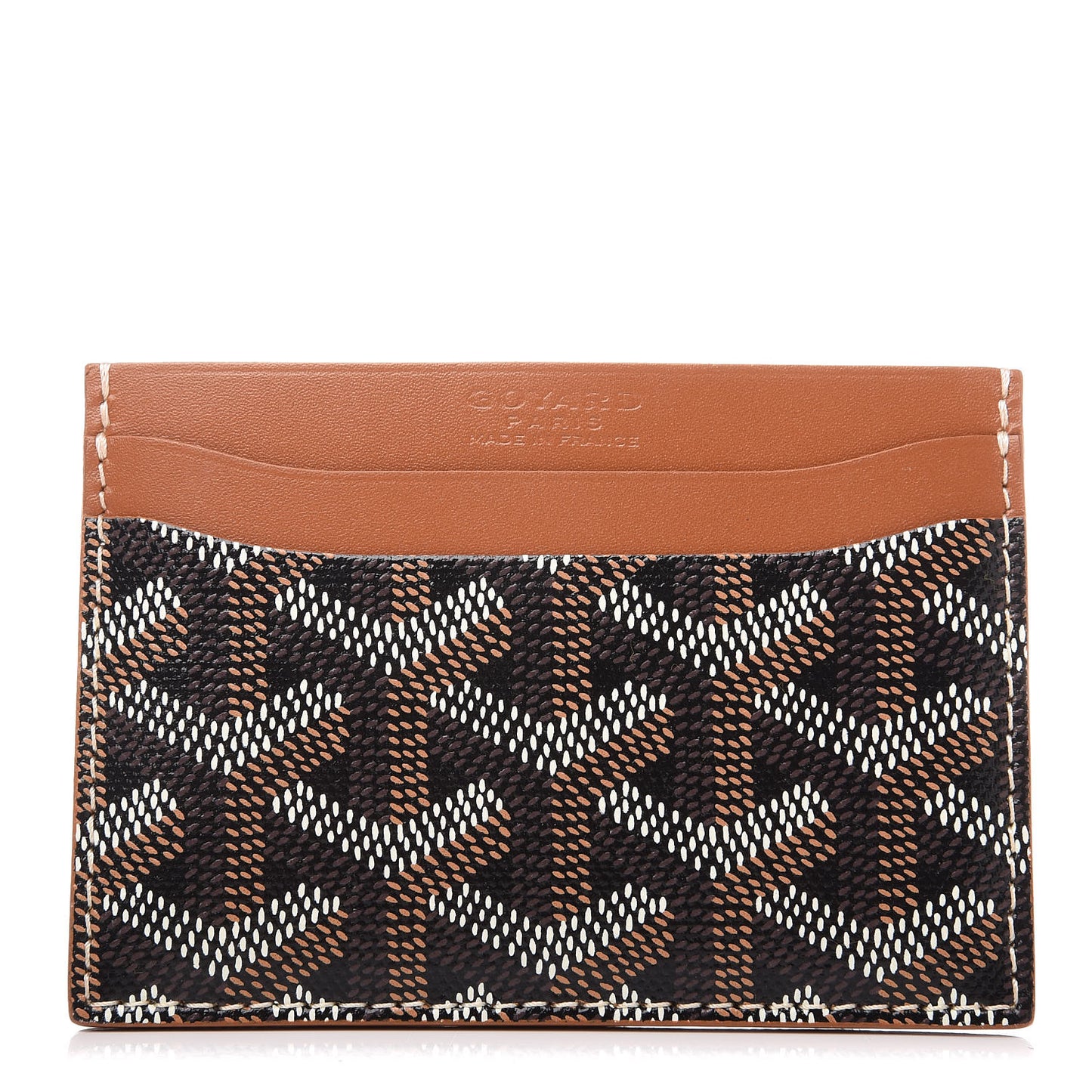 Goyardine Saint Sulpice Card Holder Black Gold