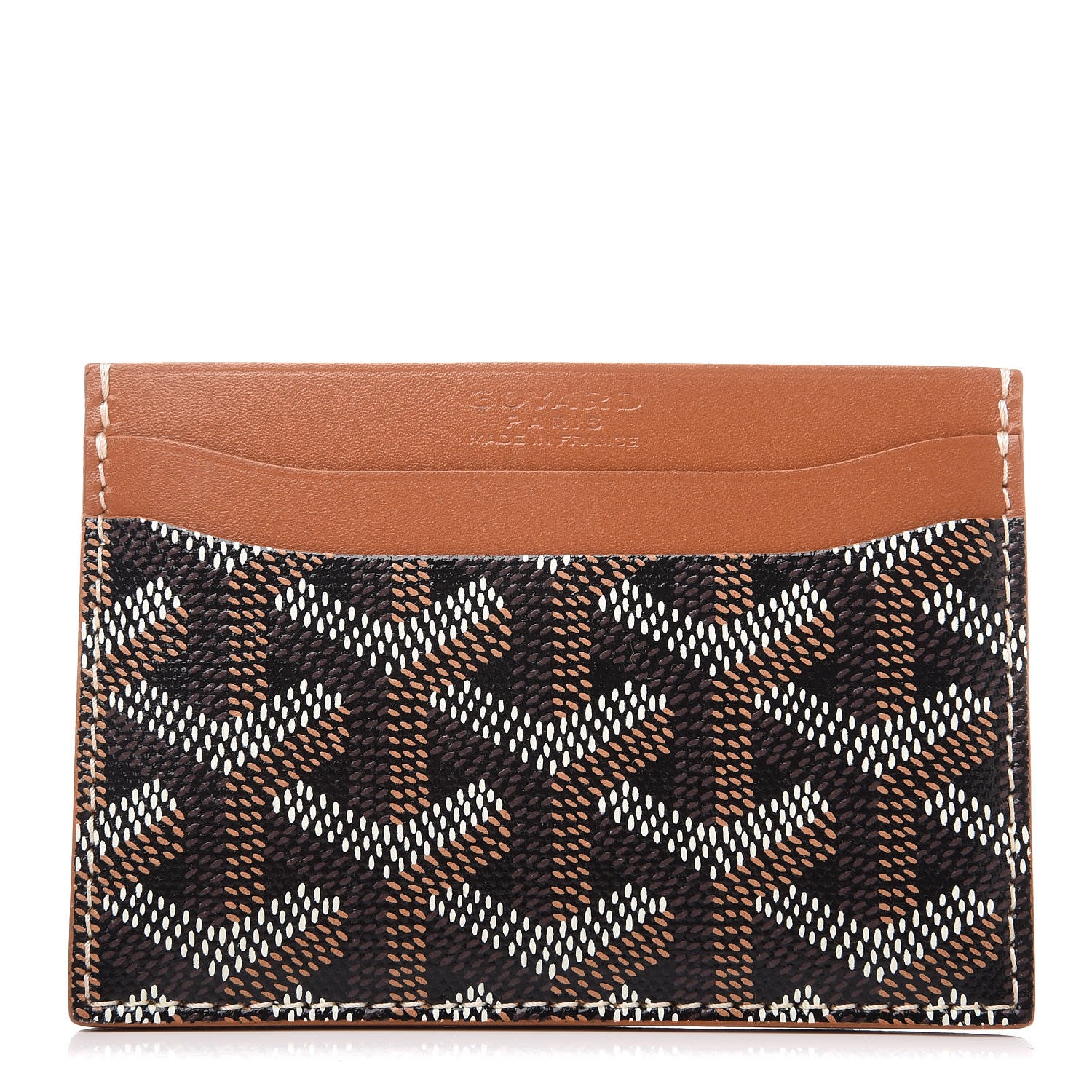 Goyard Goyardine Saint Sulpice Card Holder Black Gold 1 of 8