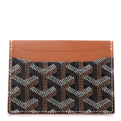 Goyard Goyardine Saint Sulpice Card Holder Black Gold 1 of 8