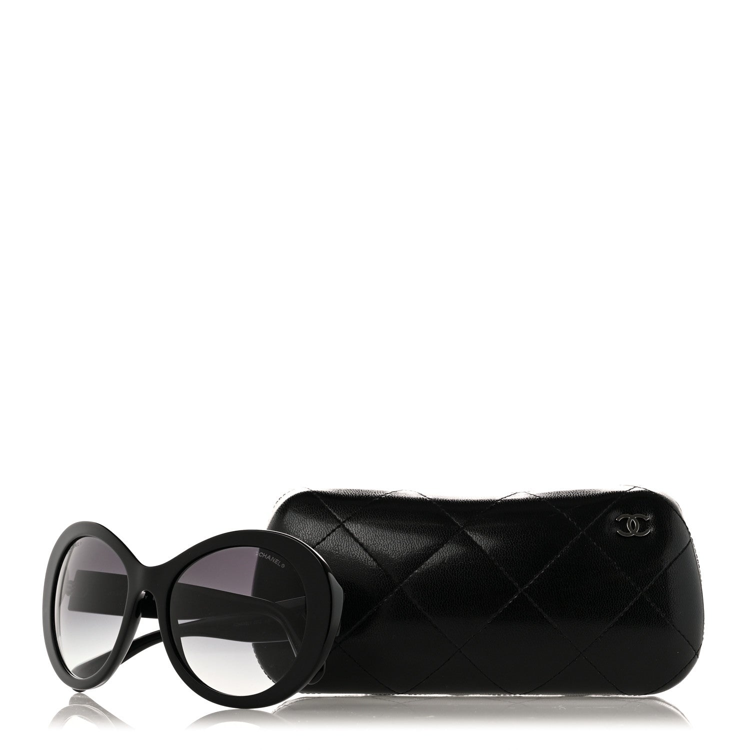 Chanel Oval CC Sunglasses 5372 Black 8 of 8