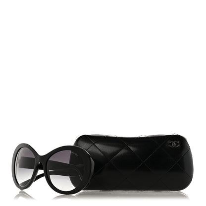 Chanel Oval CC Sunglasses 5372 Black 8 of 8