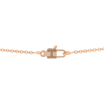 Hermes 18K Rose Gold Diamond Constance Amulettes Pendant Necklace 3 of 4