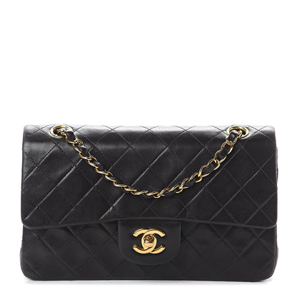 Chanel Lambskin Quilted Small Double Flap Black 1 of 9
