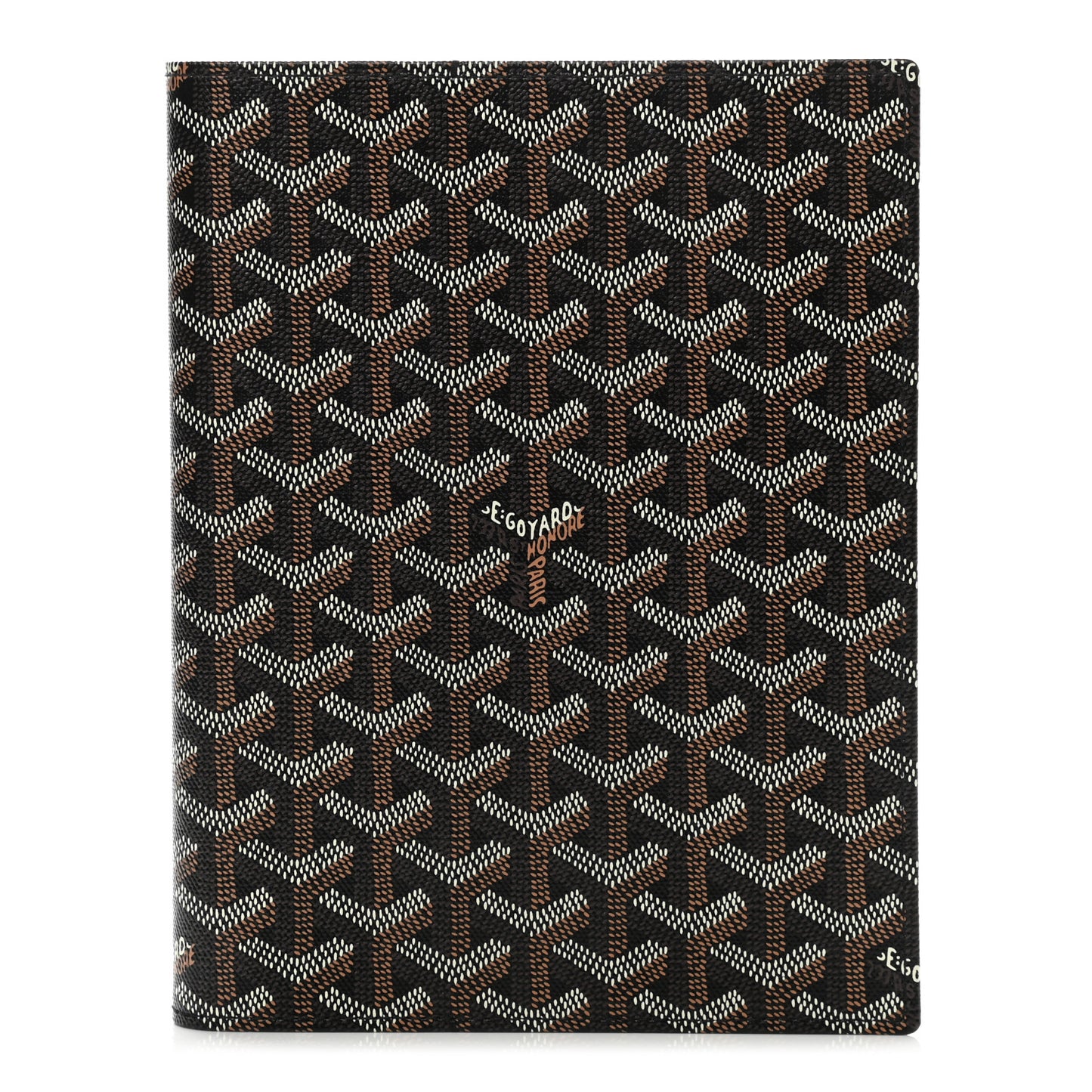 Goyardine Agenda Cover Black