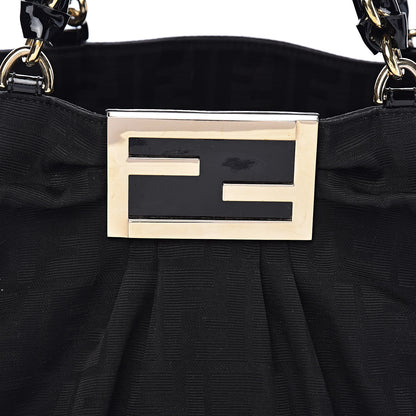 Fendi Zucca Enamel Mia Tote Black 13 of 13