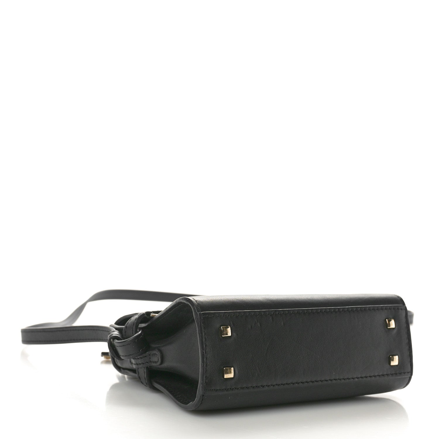 Delvaux Smooth Calfskin Micro Tempete Satchel Black 4 of 11