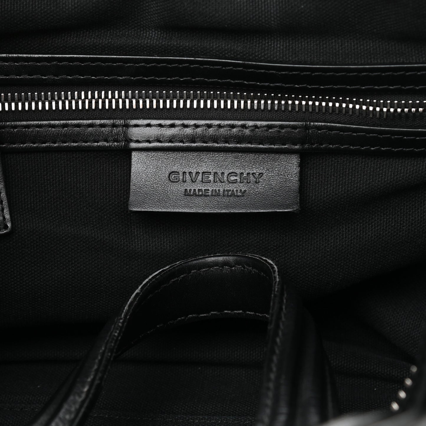 Waxed Calfskin Medium Nightingale Logo Strap Black