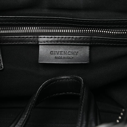 Givenchy Waxed Calfskin Medium Nightingale Logo Strap Black 6 of 11