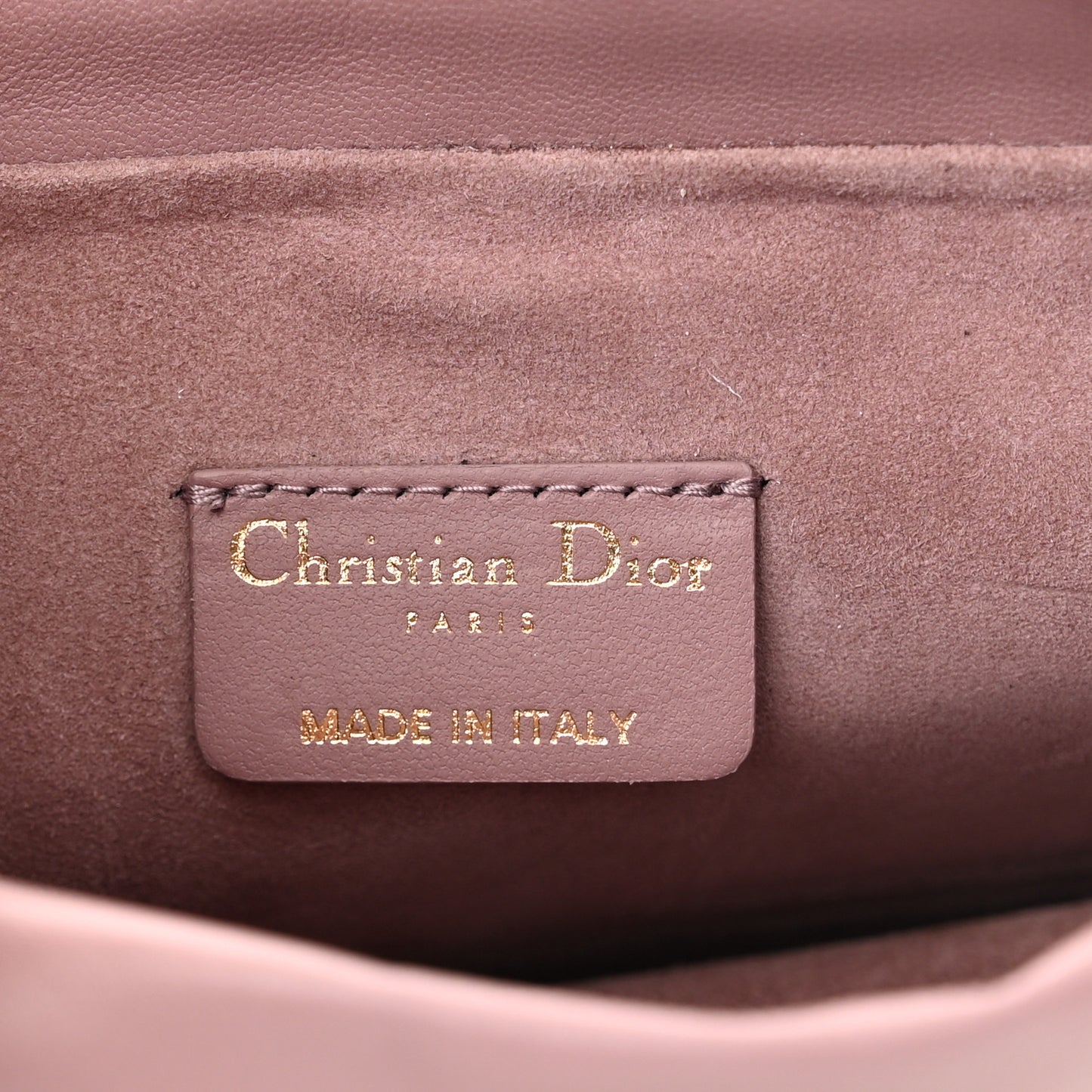 Lambskin Cannage Top Handle Drawstring Mini Bag Pink Peony