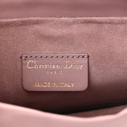 Christian Dior Lambskin Cannage Top Handle Drawstring Mini Bag Pink Peony 6 of 10