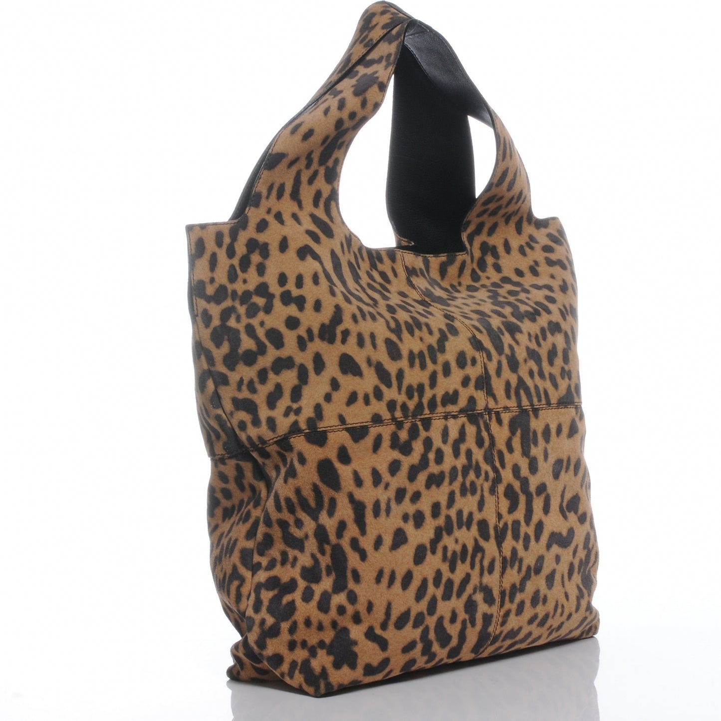 Lambskin Brushed Leopard Print George V Bag