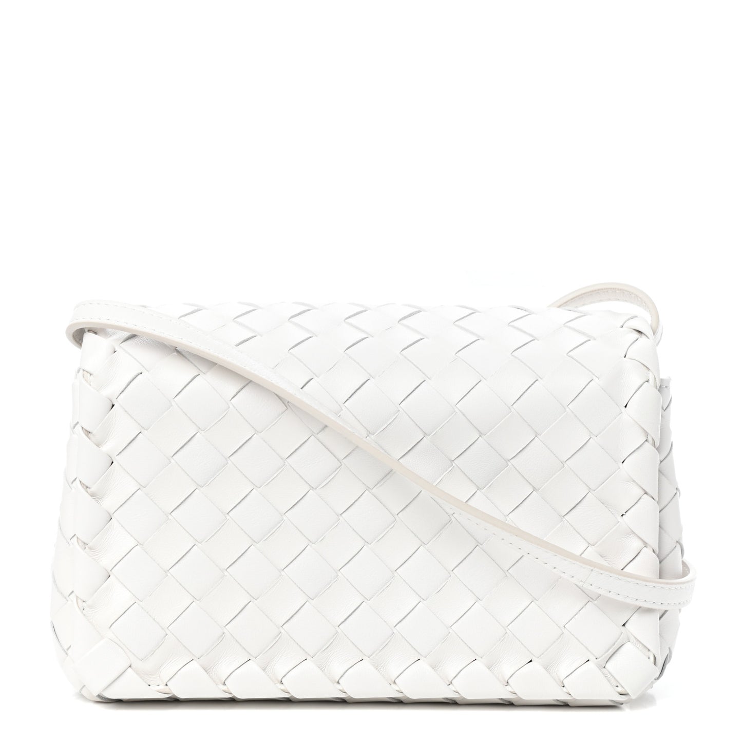 Nappa Intrecciato Crossbody White