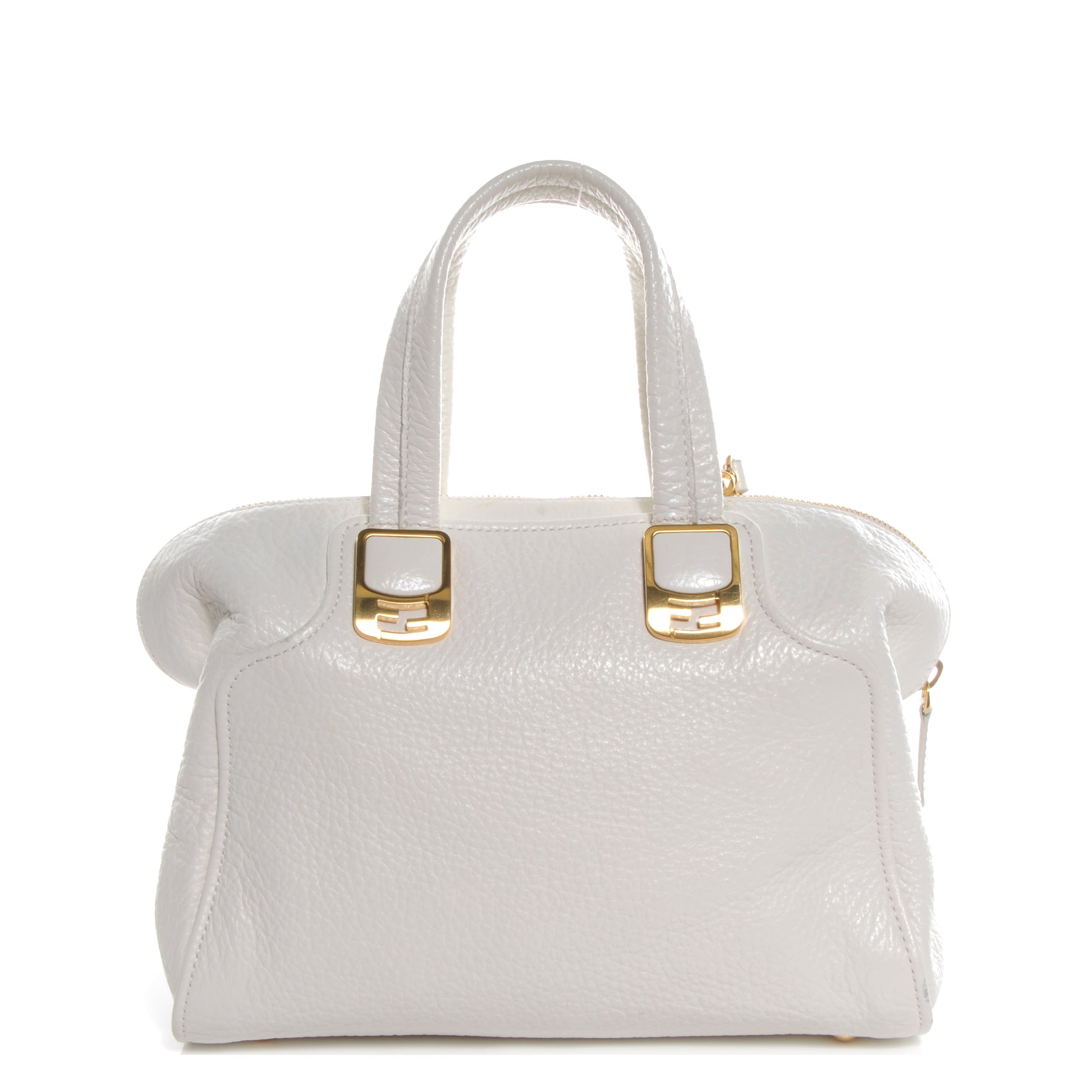 Fendi Calfskin Small Chameleon Tote Bianco 1 of 13