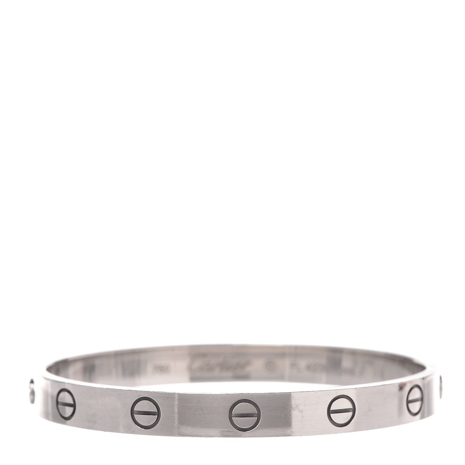 Cartier 18K White Gold LOVE Bracelet 16 1 of 8