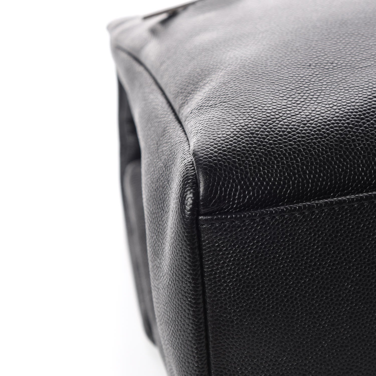 Saint Laurent Grain De Poudre Medium West Hollywood Monogram Fold-Over Black 14 of 16