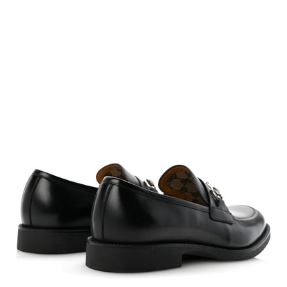 Gucci Davis Bull Mens Horsebit Loafers 10 Black 5 of 10