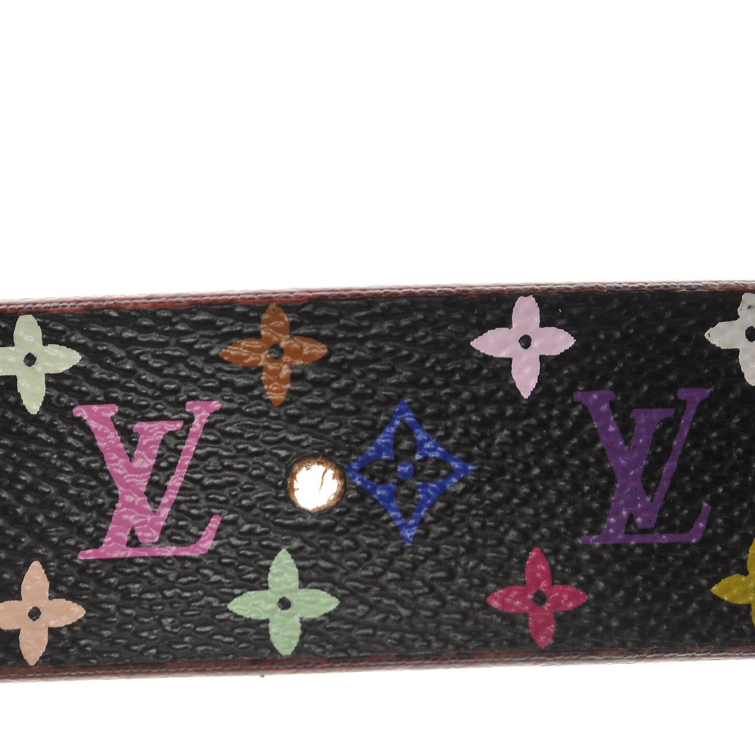 Louis Vuitton Monogram Multicolor Ceinture Belt 70 28 Black 9 of 11