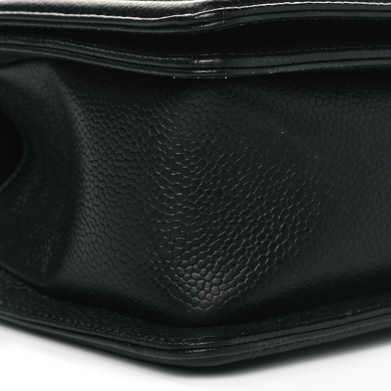Chanel Caviar Chevron Quilted Small Boy Flap Black 8 of 11