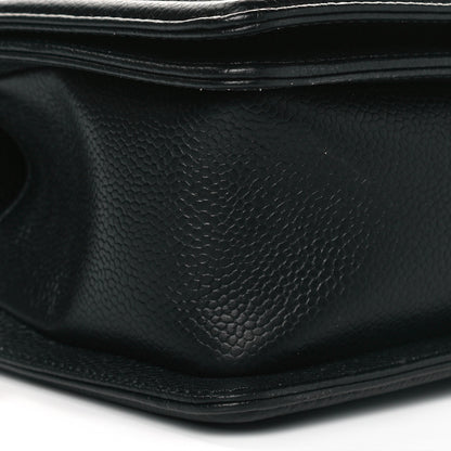 Chanel Caviar Chevron Quilted Small Boy Flap Black 8 of 11