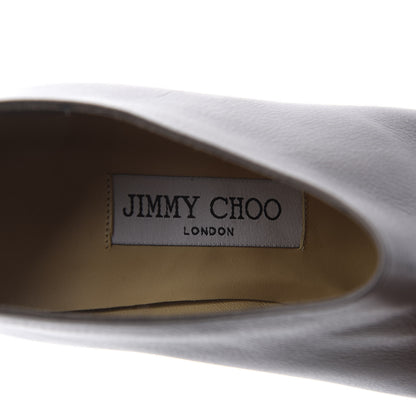 Jimmy Choo Grained Calfskin Mendez Ankle Boots 36.5 Light Quartz 7 of 9