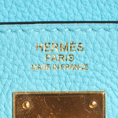 Hermes Togo Kelly Retourne 32 Bleu Atoll 15 of 28