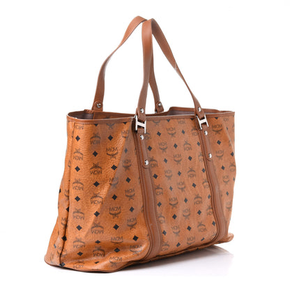 MCM Visetos Shopping Tote Cognac 2 of 4