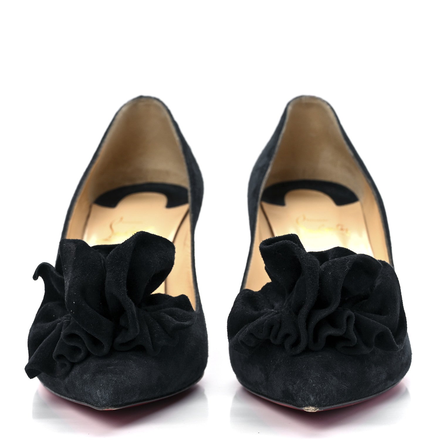 Christian Louboutin Veau Velours Anemosea 554 70 Pumps 39 Marine 2 of 10