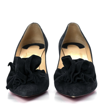 Christian Louboutin Veau Velours Anemosea 554 70 Pumps 39 Marine 2 of 10