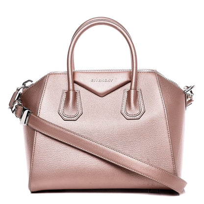 Givenchy Metallic Sugar Goatskin Small Antigona Light Pink 1 of 8