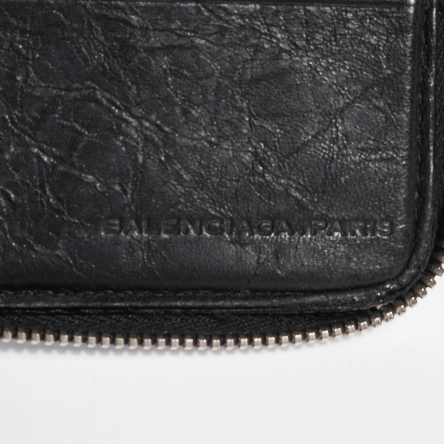Balenciaga Agneau Giant 12 Silver Hardware Compagnon Wallet Black 4 of 8