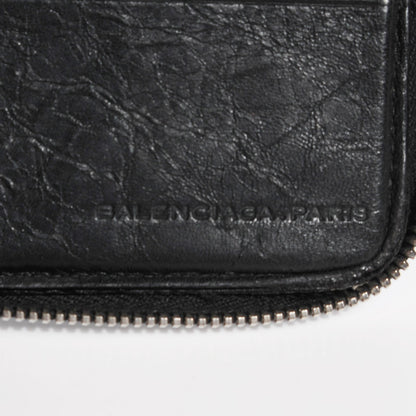 Balenciaga Agneau Giant 12 Silver Hardware Compagnon Wallet Black 4 of 8