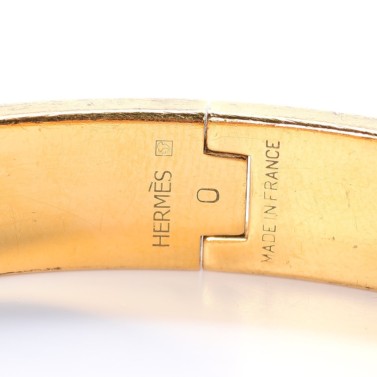 Hermes Enamel Narrow Clic Clac H Bracelet PM White 4 of 5