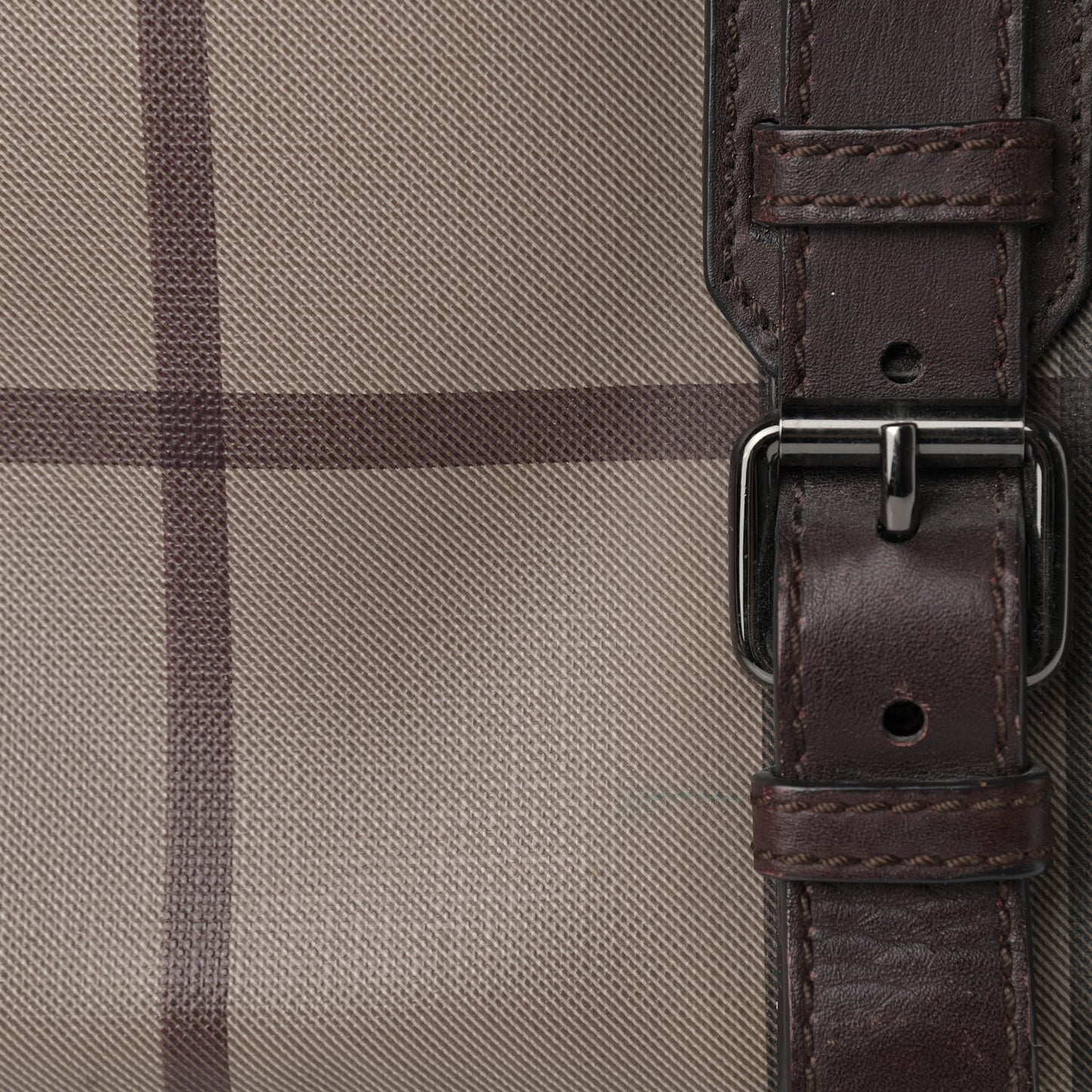 Smoked Check Medium Alchester Bowling Bag Plum