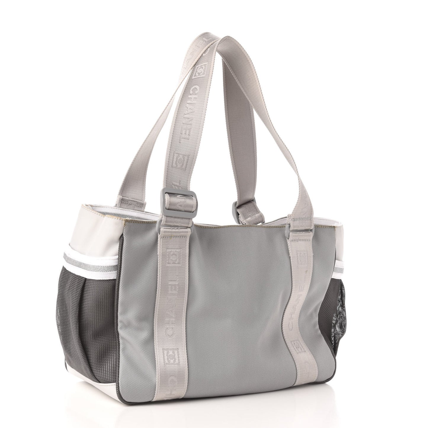 Nylon Sport Tote Grey