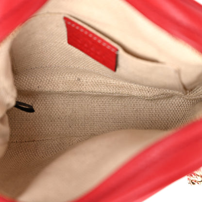 Gucci Pebbled Calfskin Mini Soho Chain Bag Tabasco Red 5 of 12