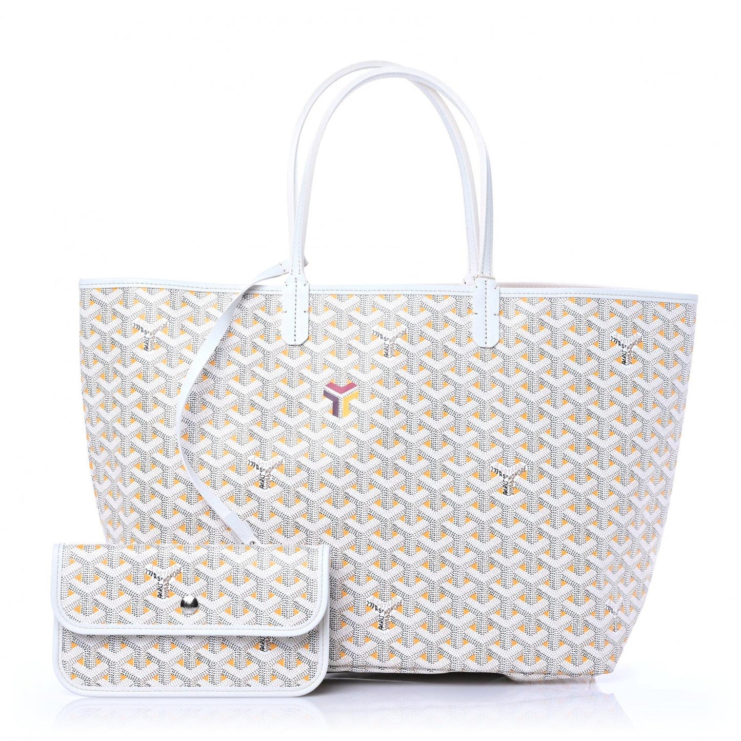 Goyardine Saint Louis Claire Voie PM White Orange
