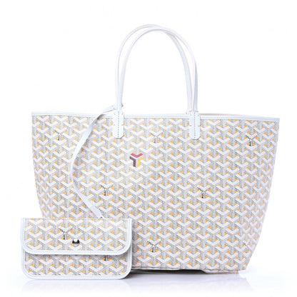 Goyard Goyardine Saint Louis Claire Voie PM White Orange 1 of 8