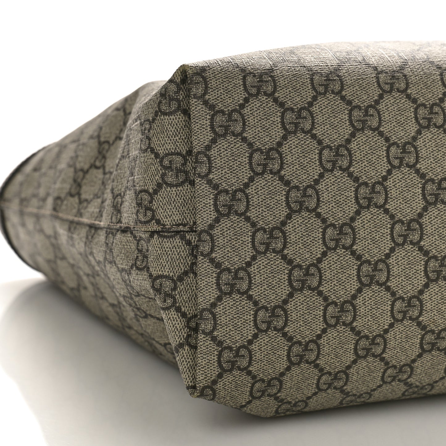 GG Supreme Monogram Medium Ophidia Shopping Tote Brown