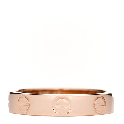 Cartier 18K Pink Gold 3.5mm LOVE Wedding Band Ring 48 4.5 3 of 4