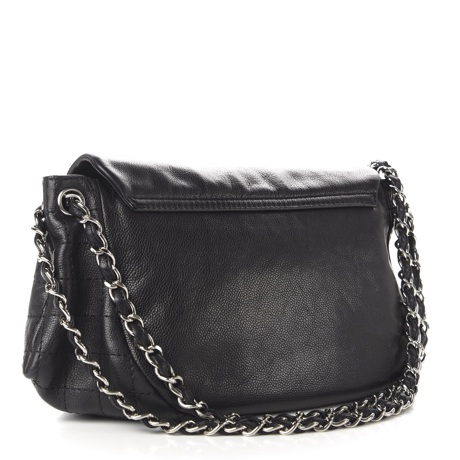 Chanel Caviar Half Moon Large Flap Black 3 of 10