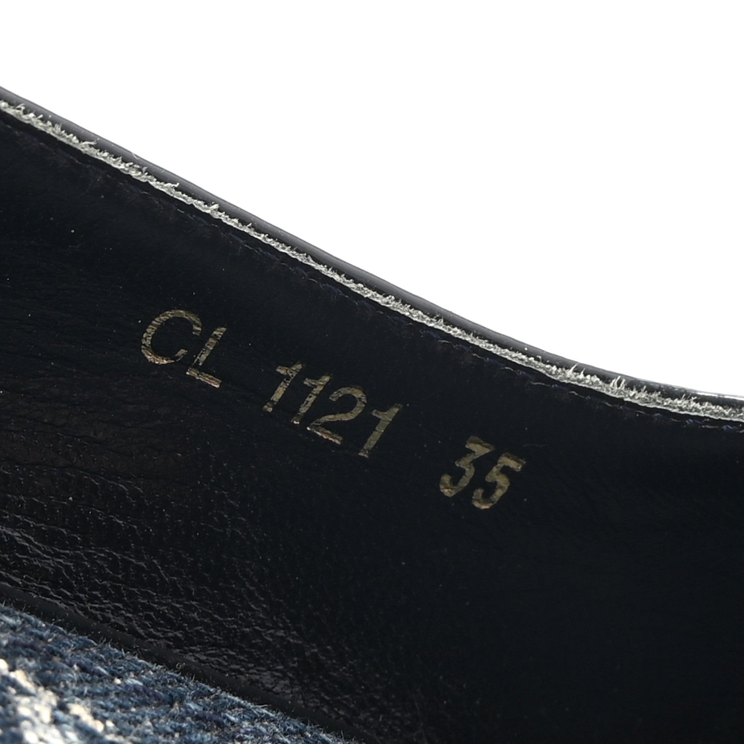 Louis Vuitton Denim Patent Espadrille Wedges 35 Blue 9 of 9