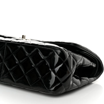 Chanel Patent Quilted Jumbo Double Flap Black 10 of 15