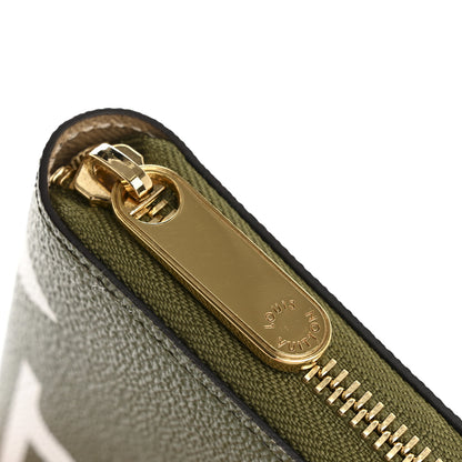 Louis Vuitton Monogram Giant Zippy Wallet Kaki White 15 of 18