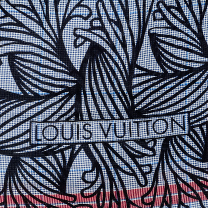 Louis Vuitton Wool Silk Nemeth Stole Marine 4 of 6