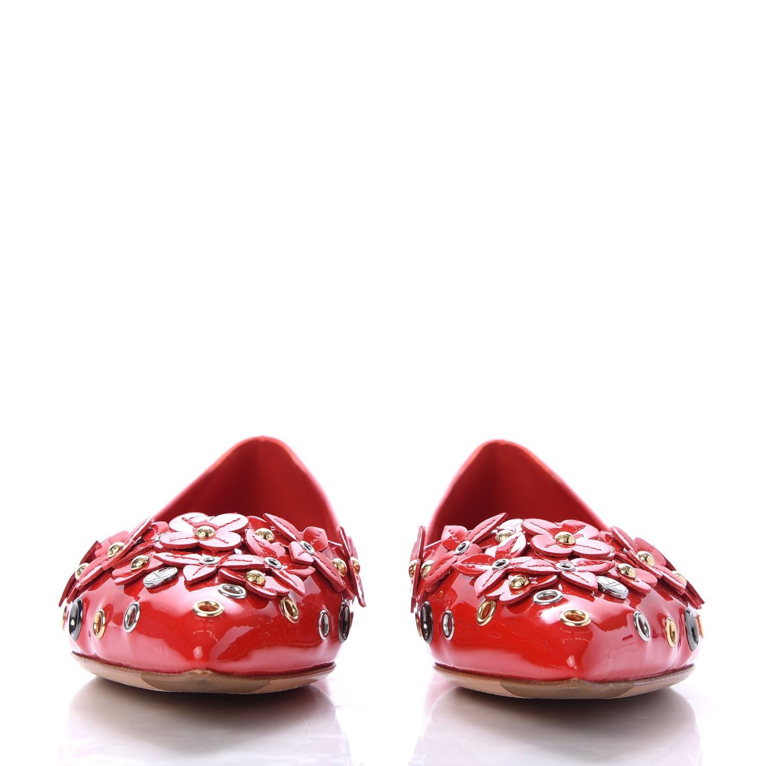 Louis Vuitton Patent Menina Ballerina Flats 36.5 Rouge 2 of 9