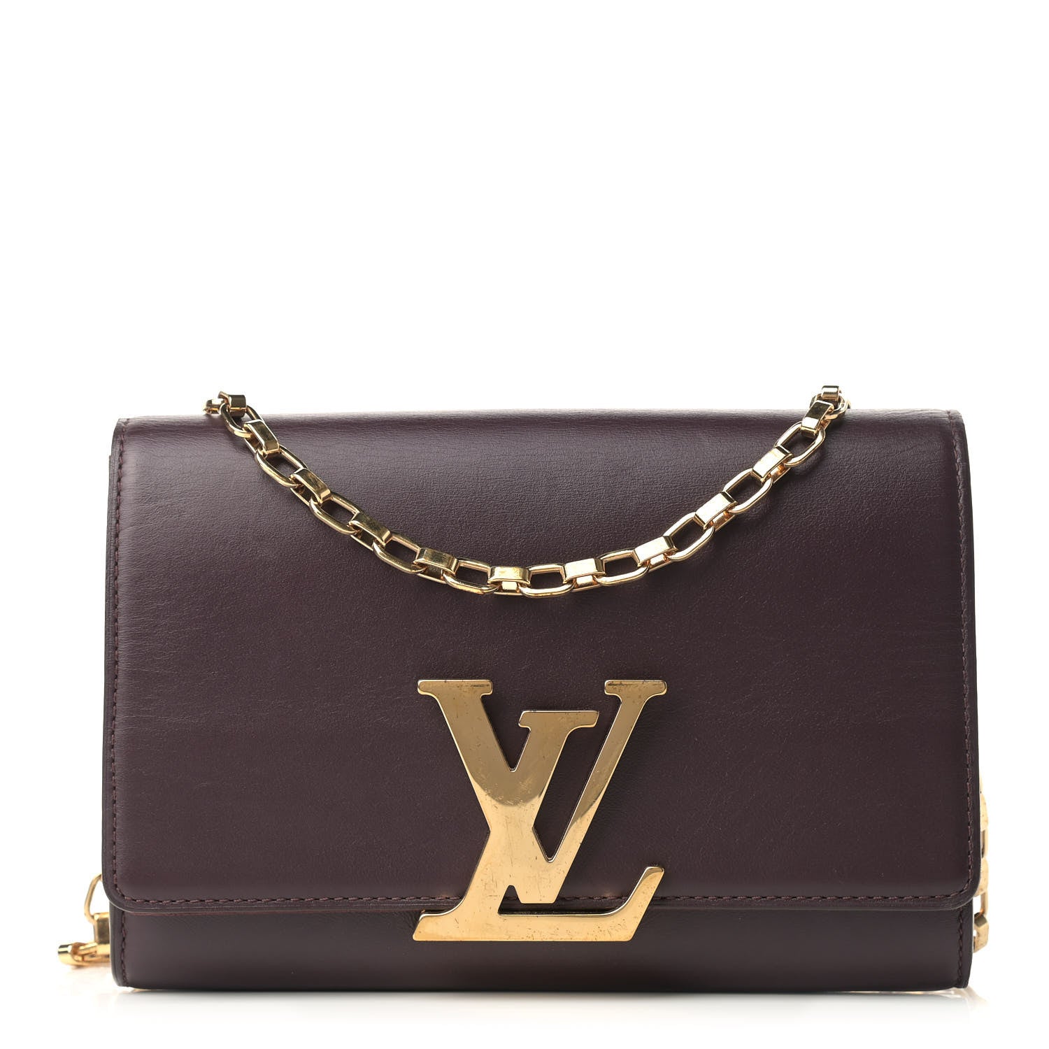 Louis Vuitton Calfskin Chain Louise GM Amarante 1 of 17