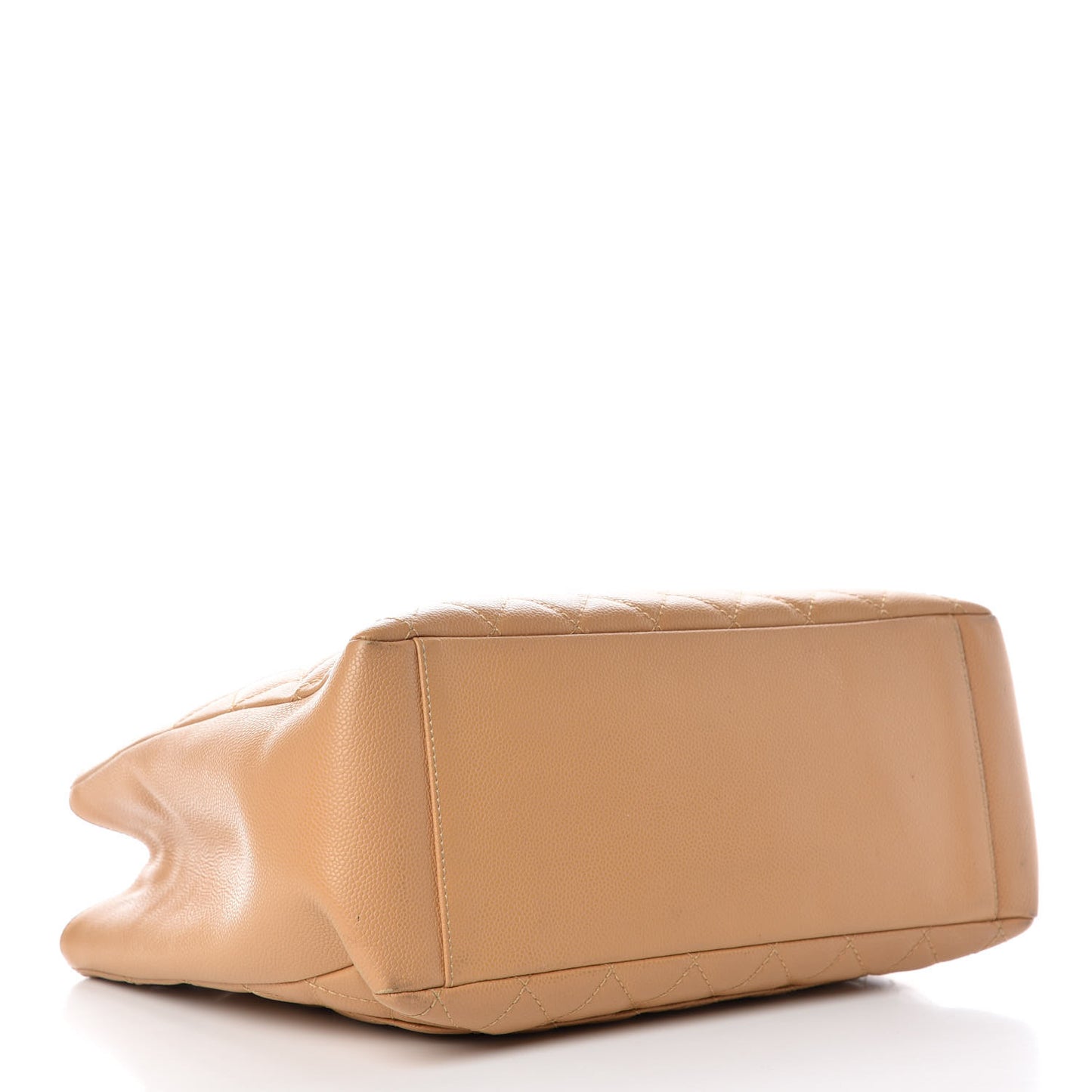Caviar Quilted Grand Shopping Tote GST Beige