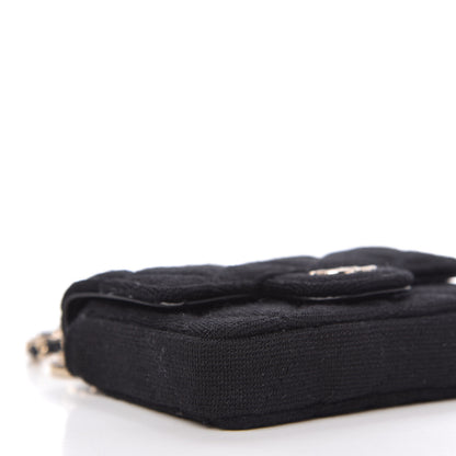 Chanel Jersey Quilted Belt Bag Black 6 of 11